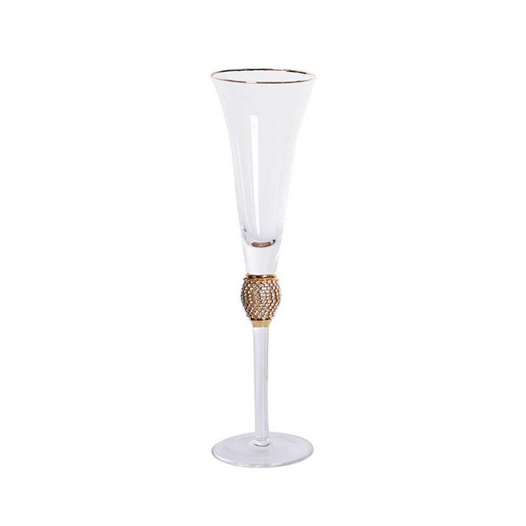 Moonshine Glint Champagne Flute Glass - Set of 2