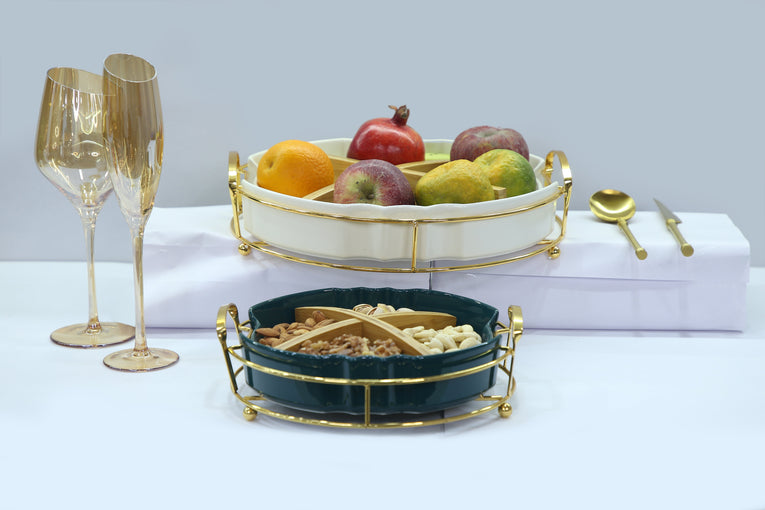 MULTI 4 SECTION NORMAL TRAY - GOLD