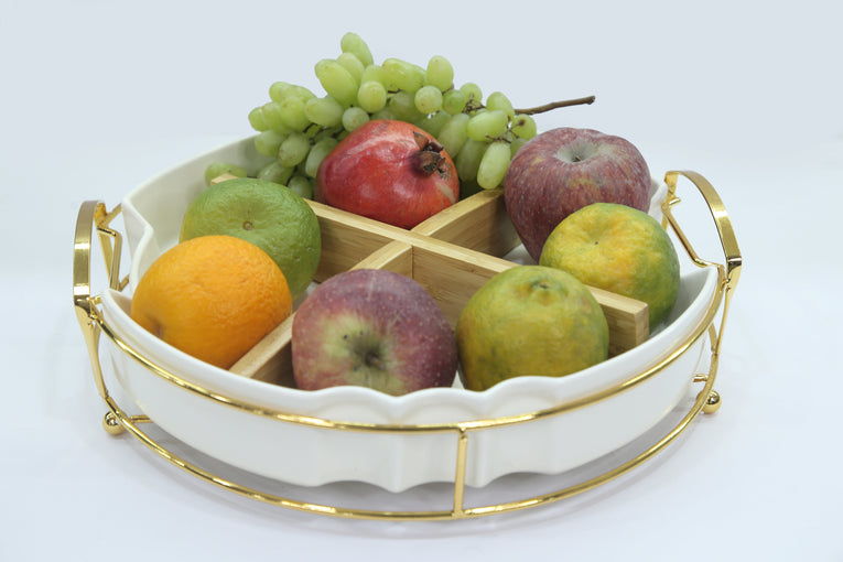 MULTI 4 SECTION NORMAL TRAY - GOLD