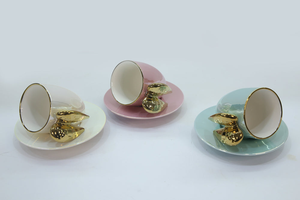 THE ANGEL TEA CUP - GOLD - SET OF 2