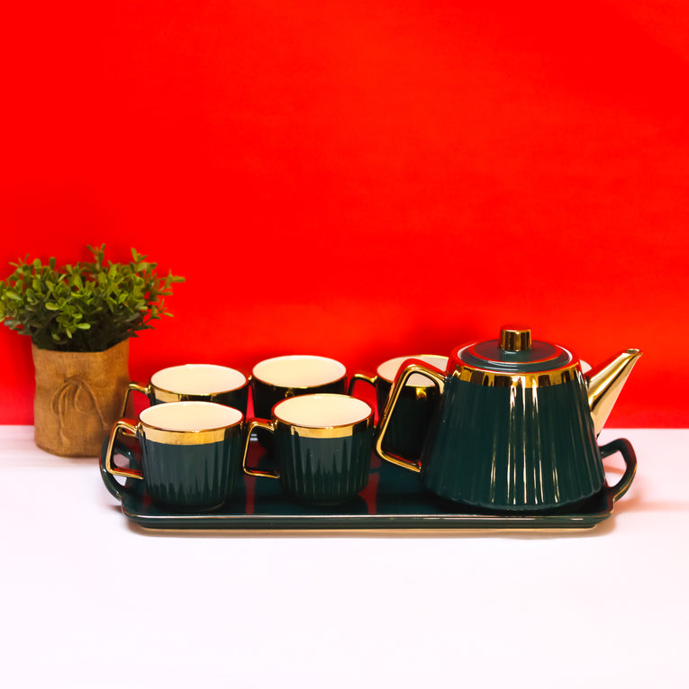 LUXURY DIMENSIONS TEA CUP SET - GOLD