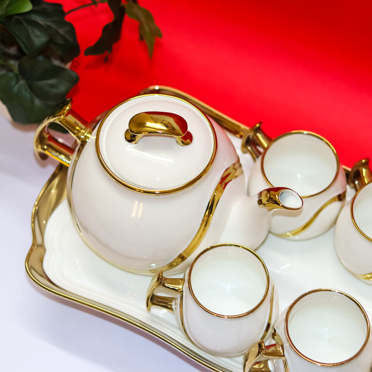 PEACE KEEPERS TEA & COFFEE CUP SET - GOLD