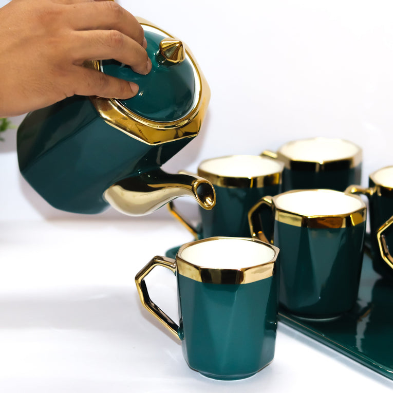 BLISS OF LUXURY TEA CUP SET - GOLD