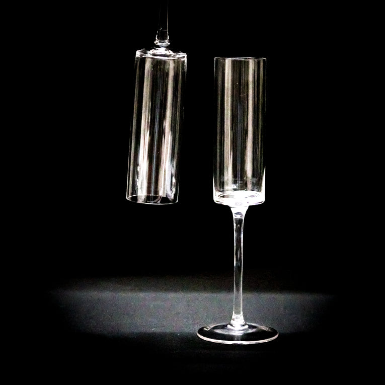 Evening Black Tint Wine Glass - Set of 2