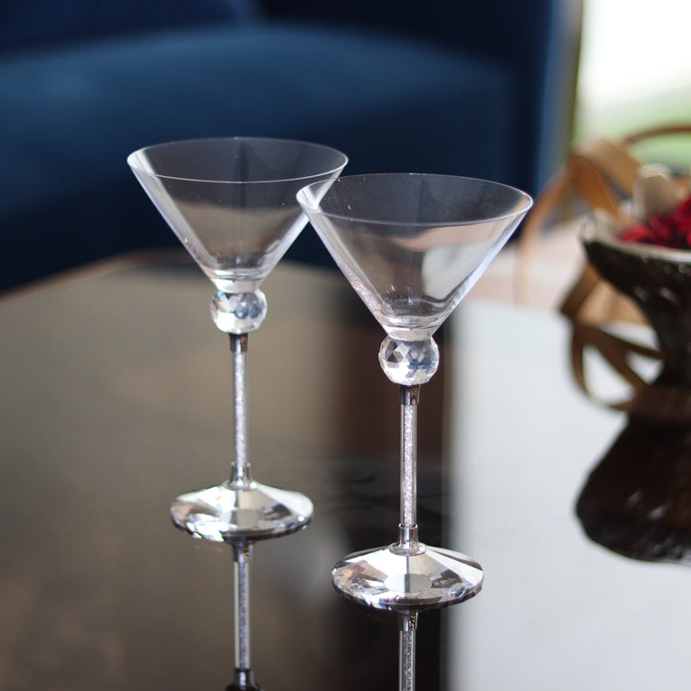 High Quality Crystal Martini Cocktail glass- Set of 2