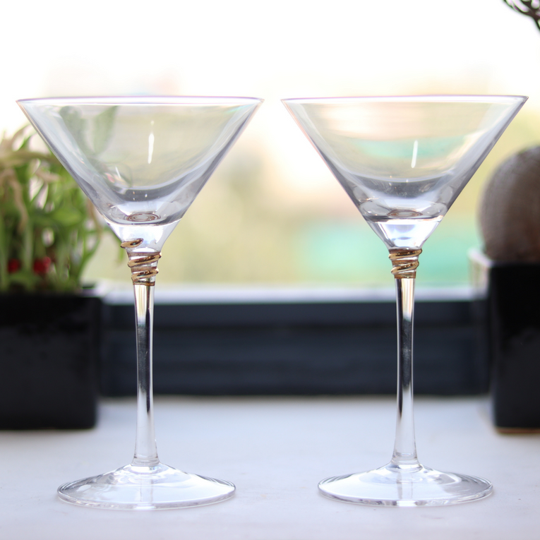 Pearl Drops Sherry Cocktail Glass - Set of 2